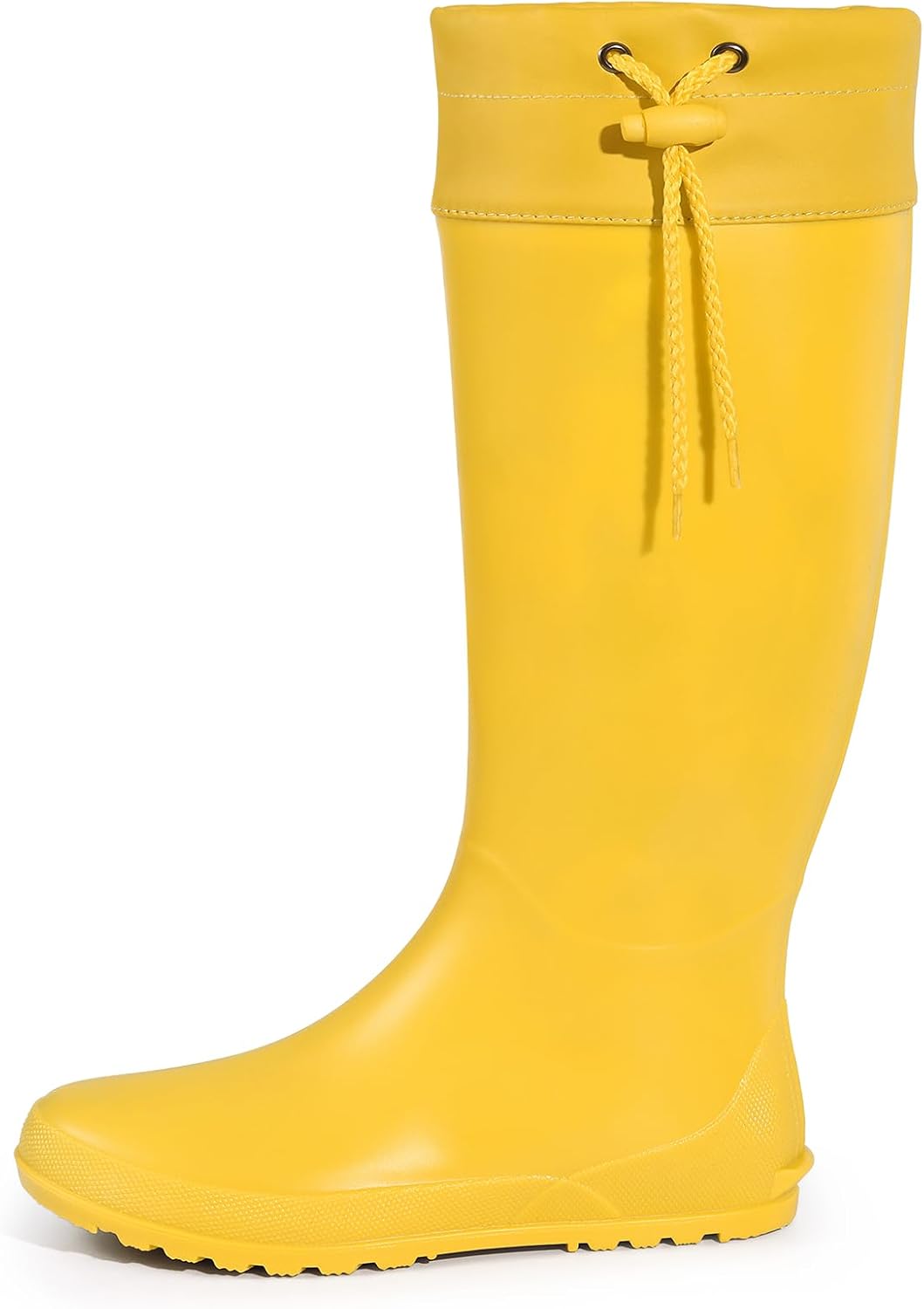 Women's Packable Tall Rain Boots - Lightweight Rubber Shell That Folds Down for Travel and Wet Weather Days — view 2