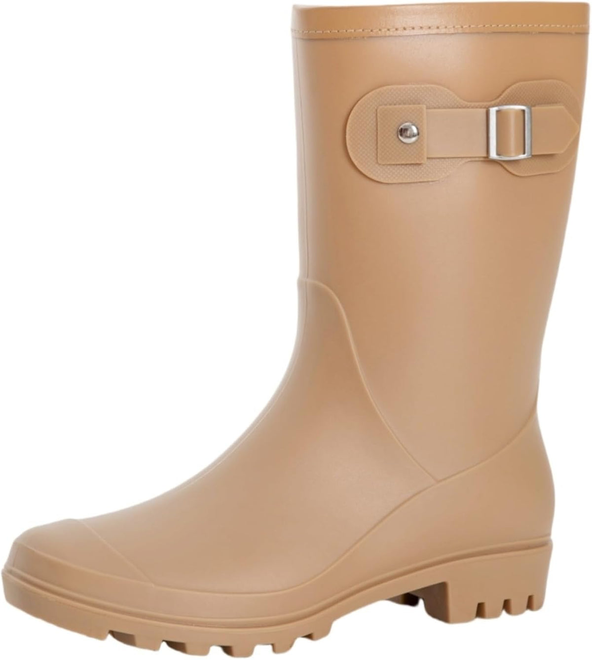 Women's Mid Calf Waterproof Rain Boots - Anti-Slip Outsole, Cushioned Insole for Garden Chores and Rainy Commutes — view 2