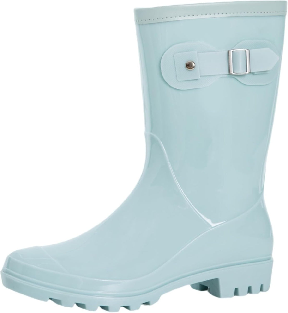 Women's Mid Calf Waterproof Rain Boots - Anti-Slip Outsole, Cushioned Insole for Garden Chores and Rainy Commutes — view 4