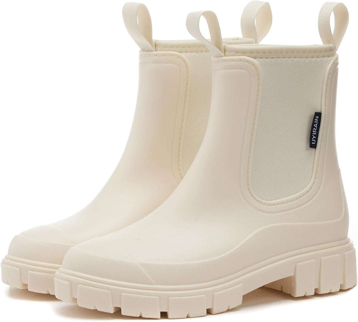 Women's Waterproof Ankle Rain Booties - Lightweight Build, Slip Resistant Sole for Garden Work and Rainy Days — view 6
