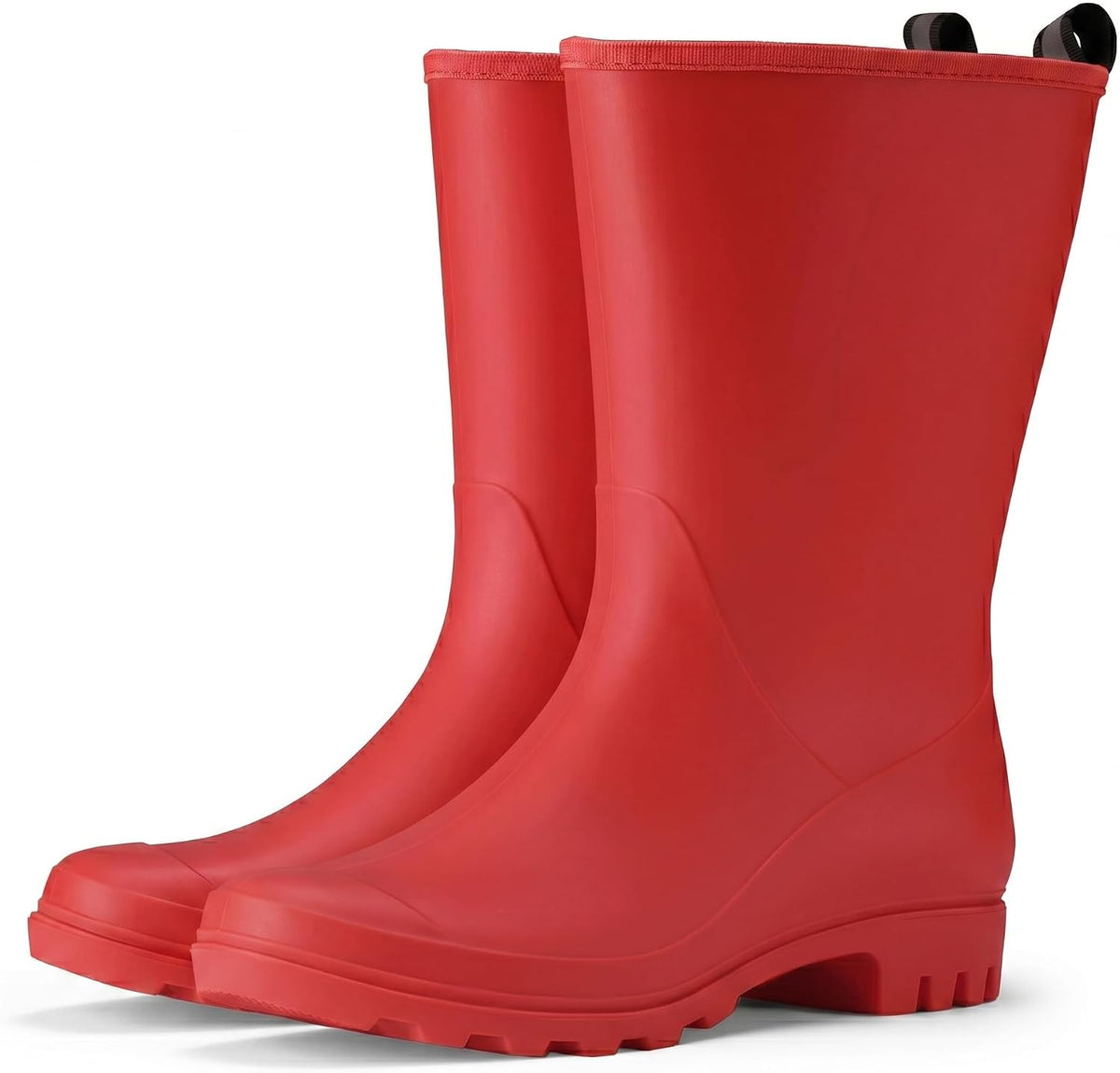 Women's Wide Calf Rubber Rain Boots - Seamless Waterproof PVC Shell, Matte Finish for Farm, Barn and Garden Work — view 2