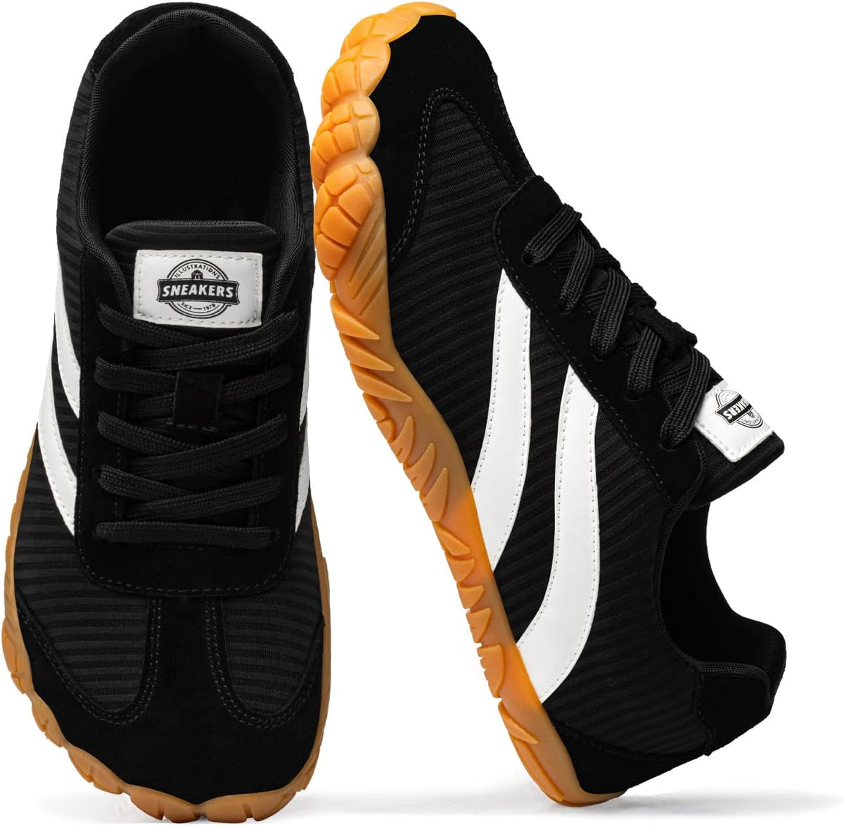 Unisex Wide Toe Box Barefoot Sneakers - Zero Drop Sole, Non-Slip Grip for Minimalist Trail Running and Walking — view 1