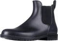 Women's Waterproof Ankle Chelsea Rain Boots - Matte Rubber Finish, Non-Slip Sole for Rainy City Commutes - 6