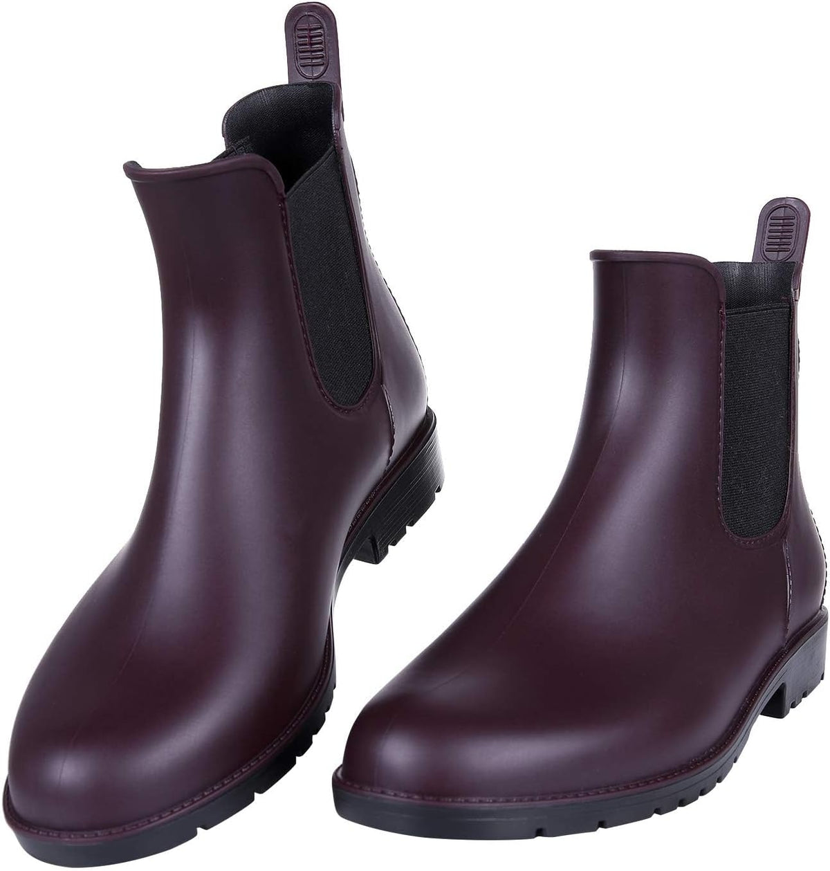 Women's Waterproof Ankle Chelsea Rain Boots - Matte Rubber Finish, Non-Slip Sole for Rainy City Commutes — view 5