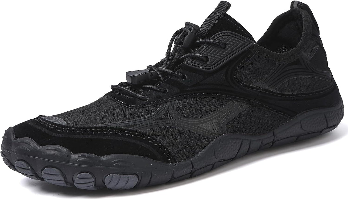 Unisex Quick Dry Water Shoes - Adjustable Bungee Lace, Flexible Rubber Sole for Beach, Pool and Kayaking Trips - 10 Wome