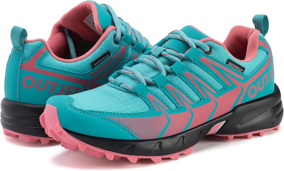 Women's Lightweight Waterproof Hiking Shoes - Cushioned Midsole, Non-Slip Outsole for Trails and Travel Walking — view 2
