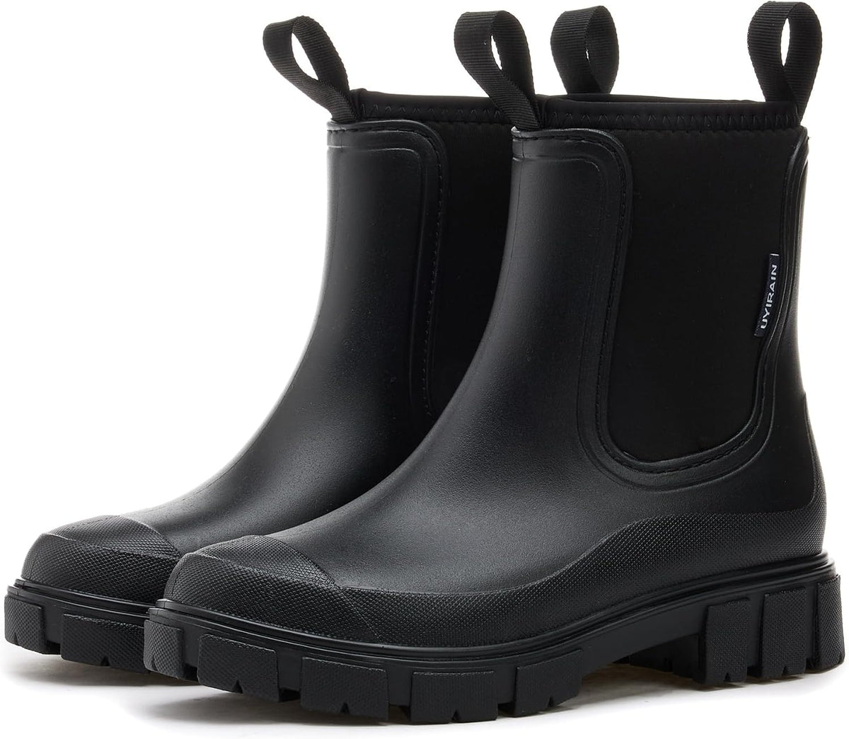 Women's Waterproof Ankle Rain Booties - Lightweight Build, Slip Resistant Sole for Garden Work and Rainy Days — view 4
