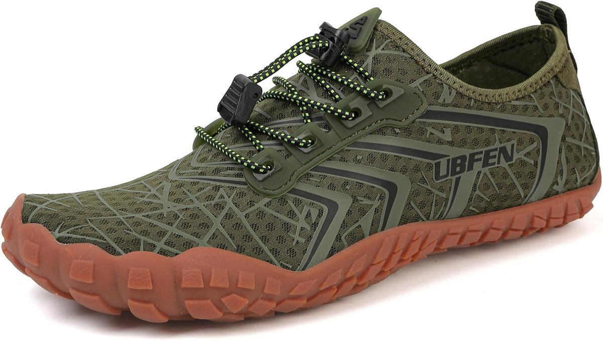 Unisex Quick Dry Water Shoes - Adjustable Bungee Lace, Flexible Rubber Sole for Beach, Pool and Kayaking Trips - 6 Women