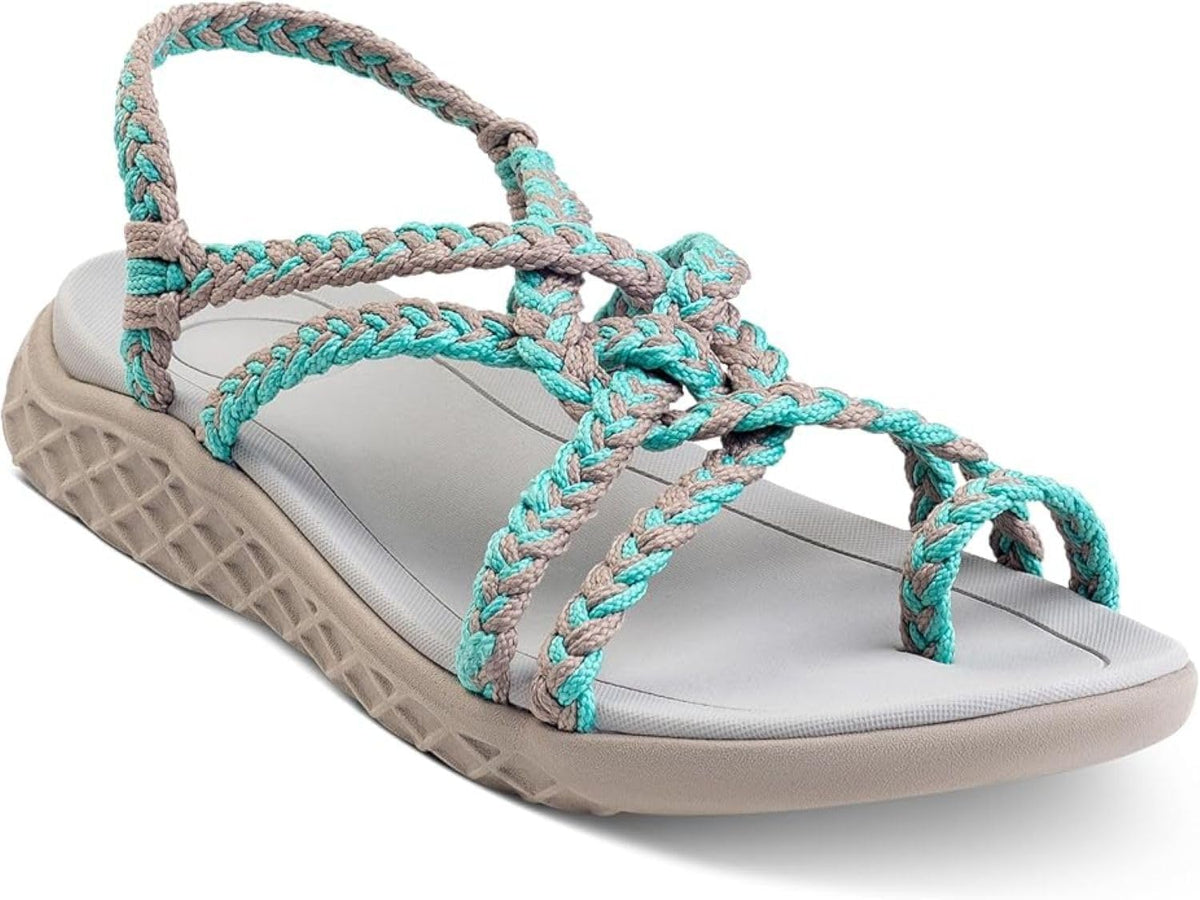 Women's Strappy Walking and Hiking Sandals - Arch Support, Waterproof Straps for Summer Beach and Travel Days — view 3