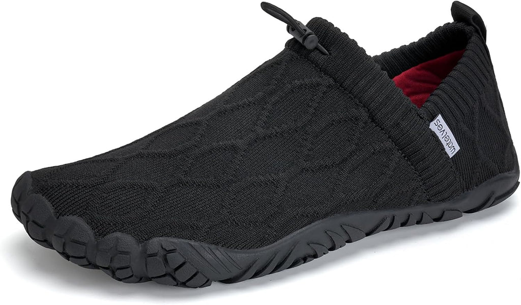 Unisex Minimalist Barefoot Water Shoes - Flexible Thin Sole, Quick Drying Upper for Beach Walks and Outdoor Running - 6 