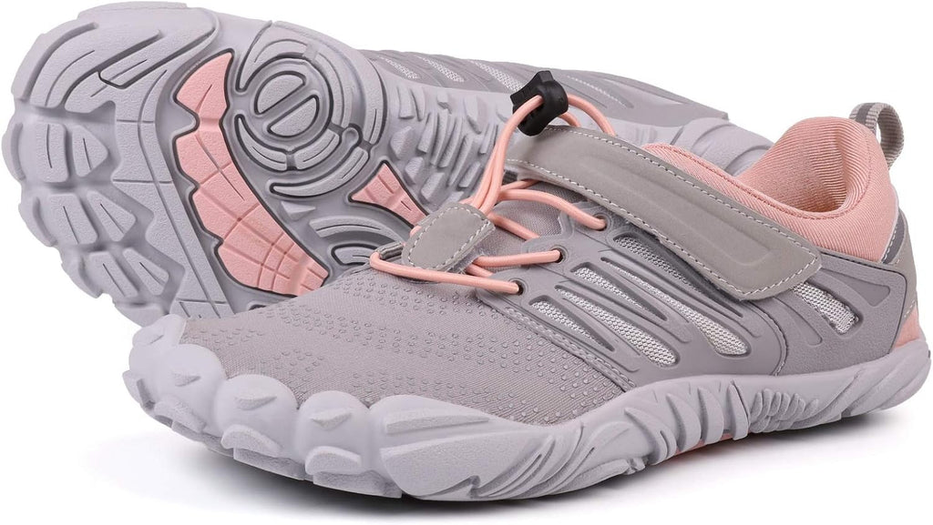 Women's Zero Drop Barefoot Trail Running Shoes - Wide Toe Box, Grippy Flexible Outsole for Hiking and Training - 10