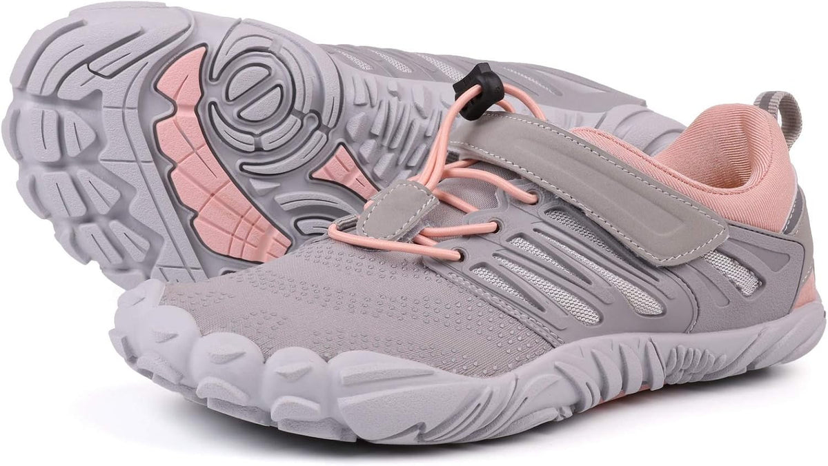 Women's Zero Drop Barefoot Trail Running Shoes - Wide Toe Box, Grippy Flexible Outsole for Hiking and Training - 10