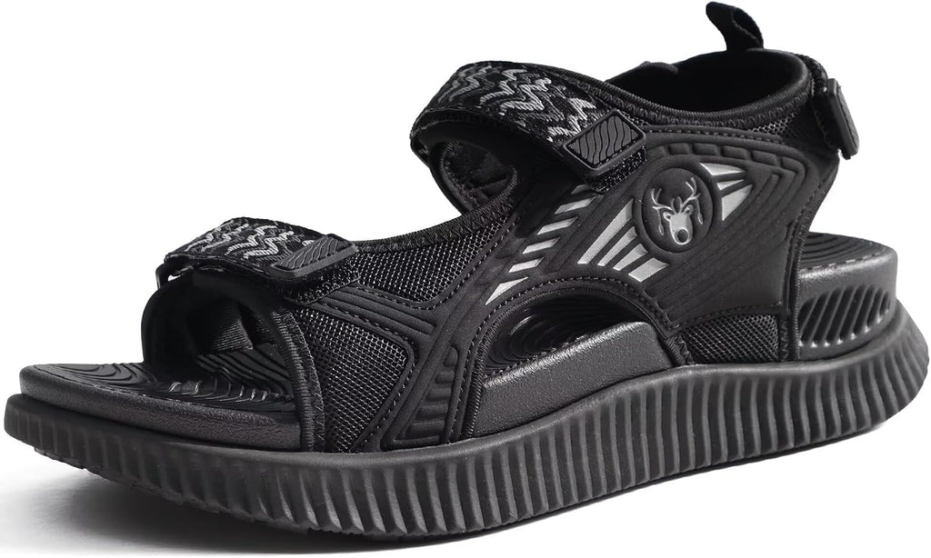 Women's Cushioned Orthopedic Walking Sandals - Arch Support, Adjustable Straps for Summer Hiking and Recovery Days - 7