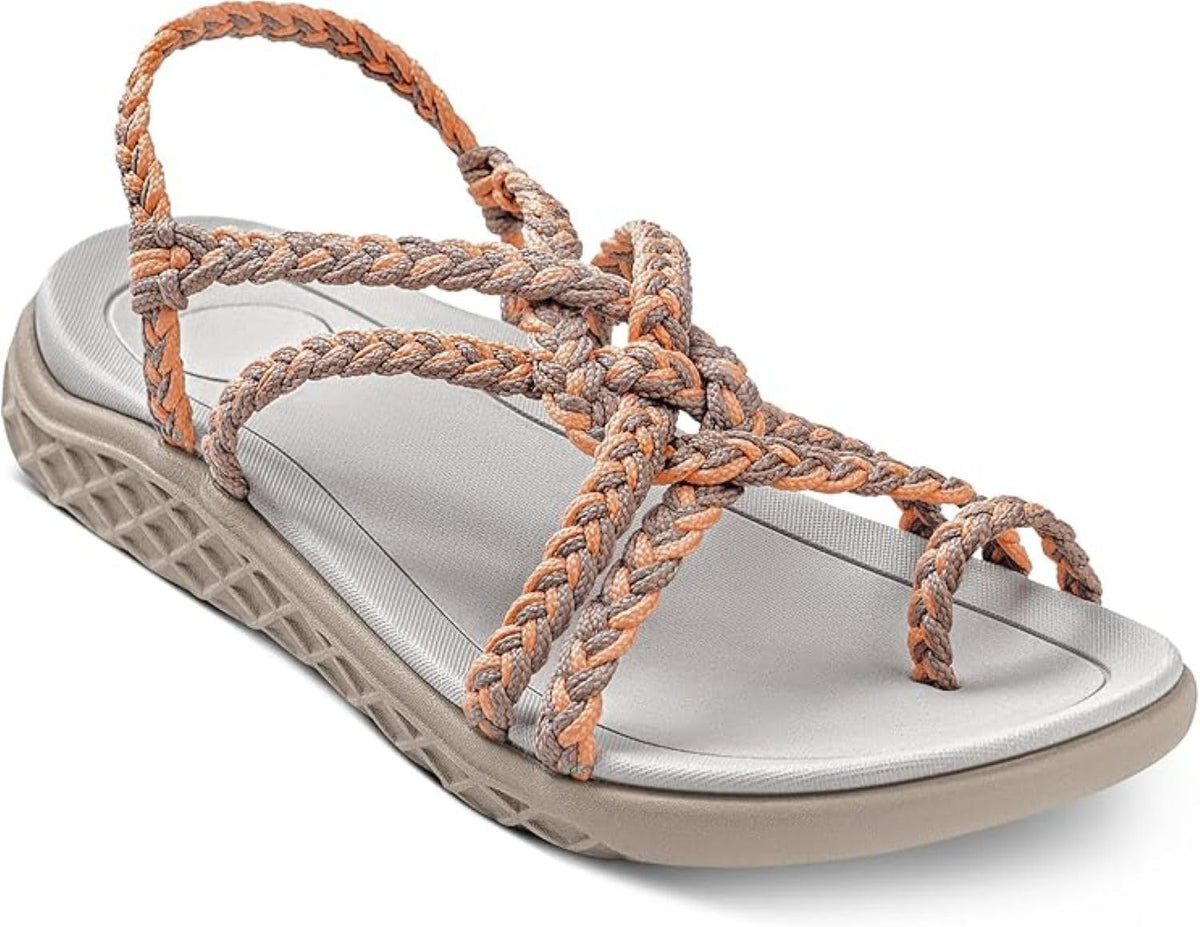 Women's Strappy Walking and Hiking Sandals - Arch Support, Waterproof Straps for Summer Beach and Travel Days — view 4