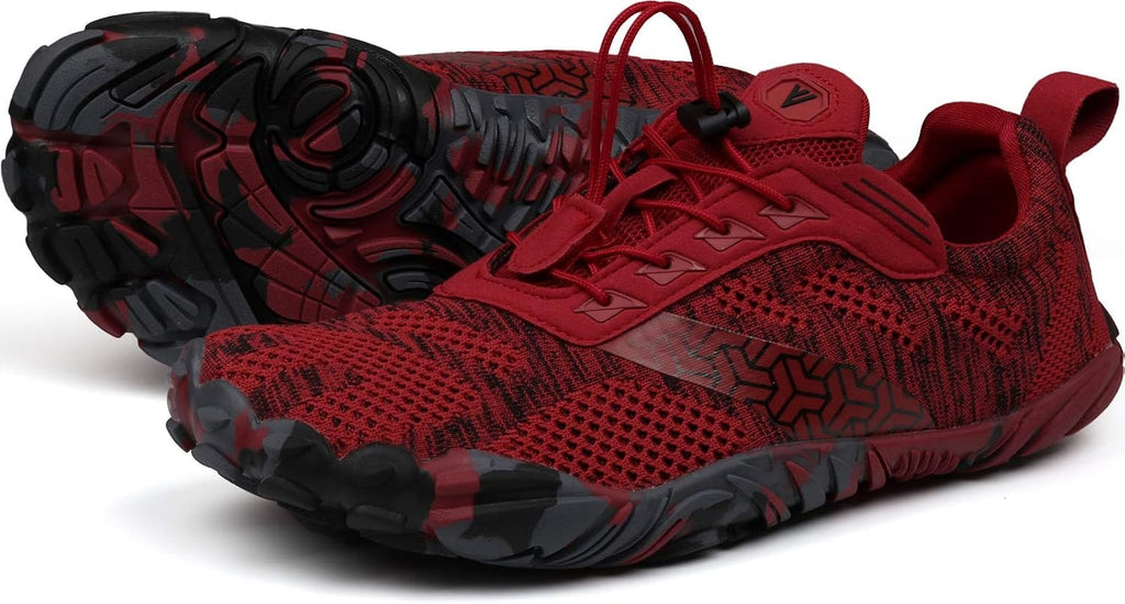 Women's Zero Drop Barefoot Trail Running Shoes - Wide Toe Box, Grippy Flexible Outsole for Hiking and Training - 9.5