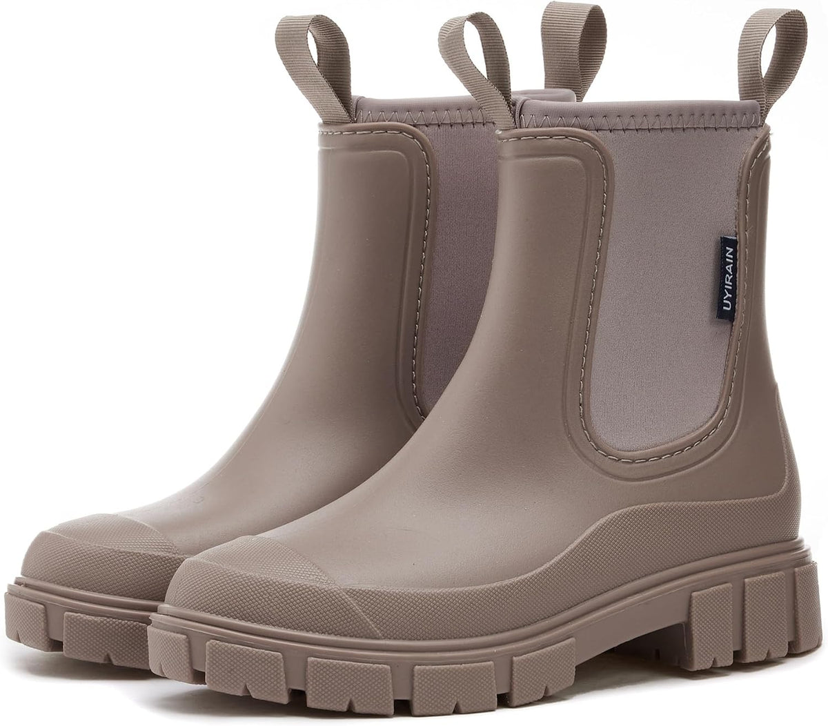 Women's Waterproof Ankle Rain Booties - Lightweight Build, Slip Resistant Sole for Garden Work and Rainy Days — view 2