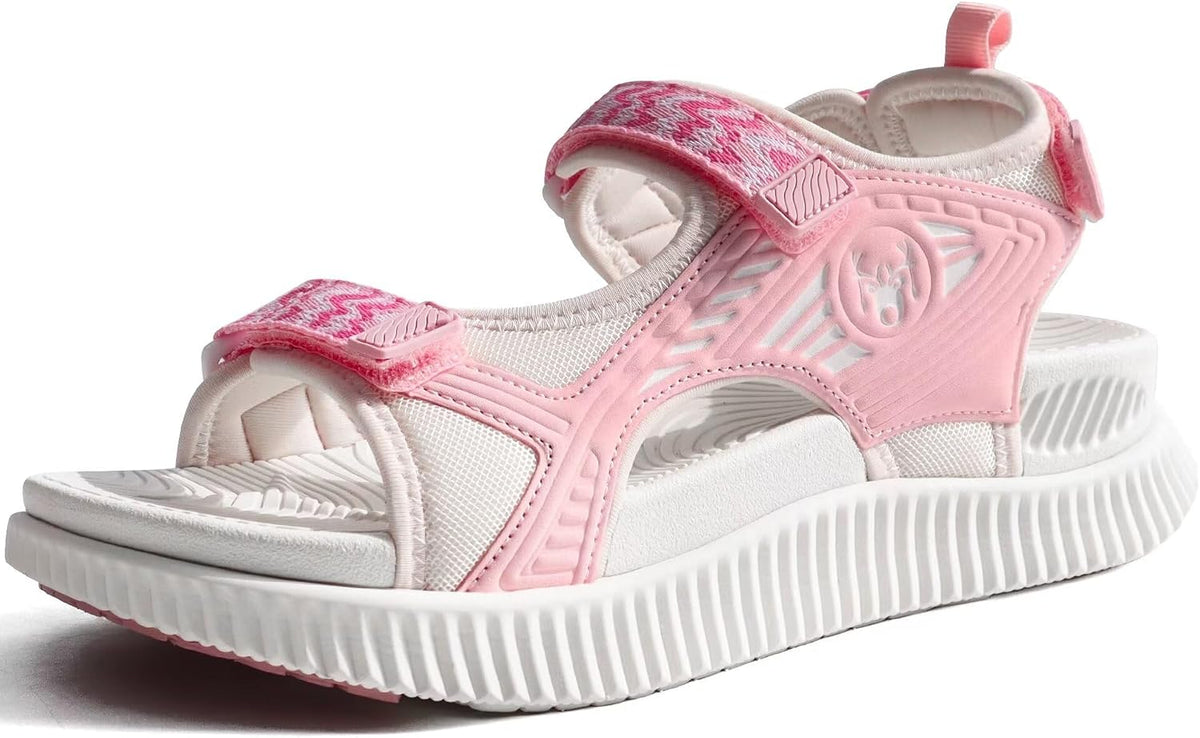 Women's Cushioned Orthopedic Walking Sandals - Arch Support, Adjustable Straps for Summer Hiking and Recovery Days - 6