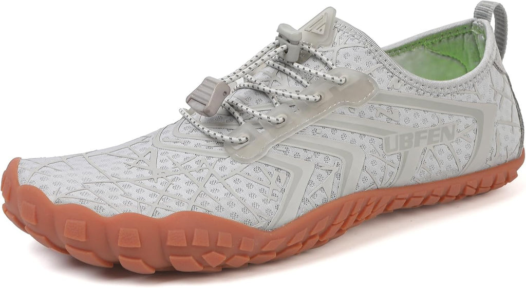 Unisex Quick Dry Water Shoes - Adjustable Bungee Lace, Flexible Rubber Sole for Beach, Pool and Kayaking Trips - 7 Women
