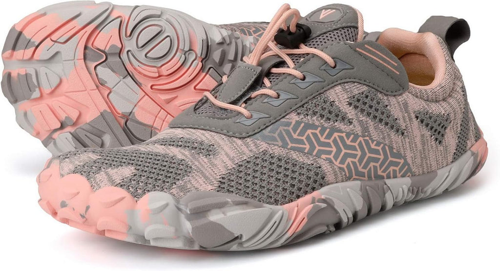 Women's Zero Drop Barefoot Trail Running Shoes - Wide Toe Box, Grippy Flexible Outsole for Hiking and Training - 10