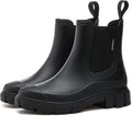 Women's Waterproof Ankle Rain Booties - Lightweight Build, Slip Resistant Sole for Garden Work and Rainy Days - 6