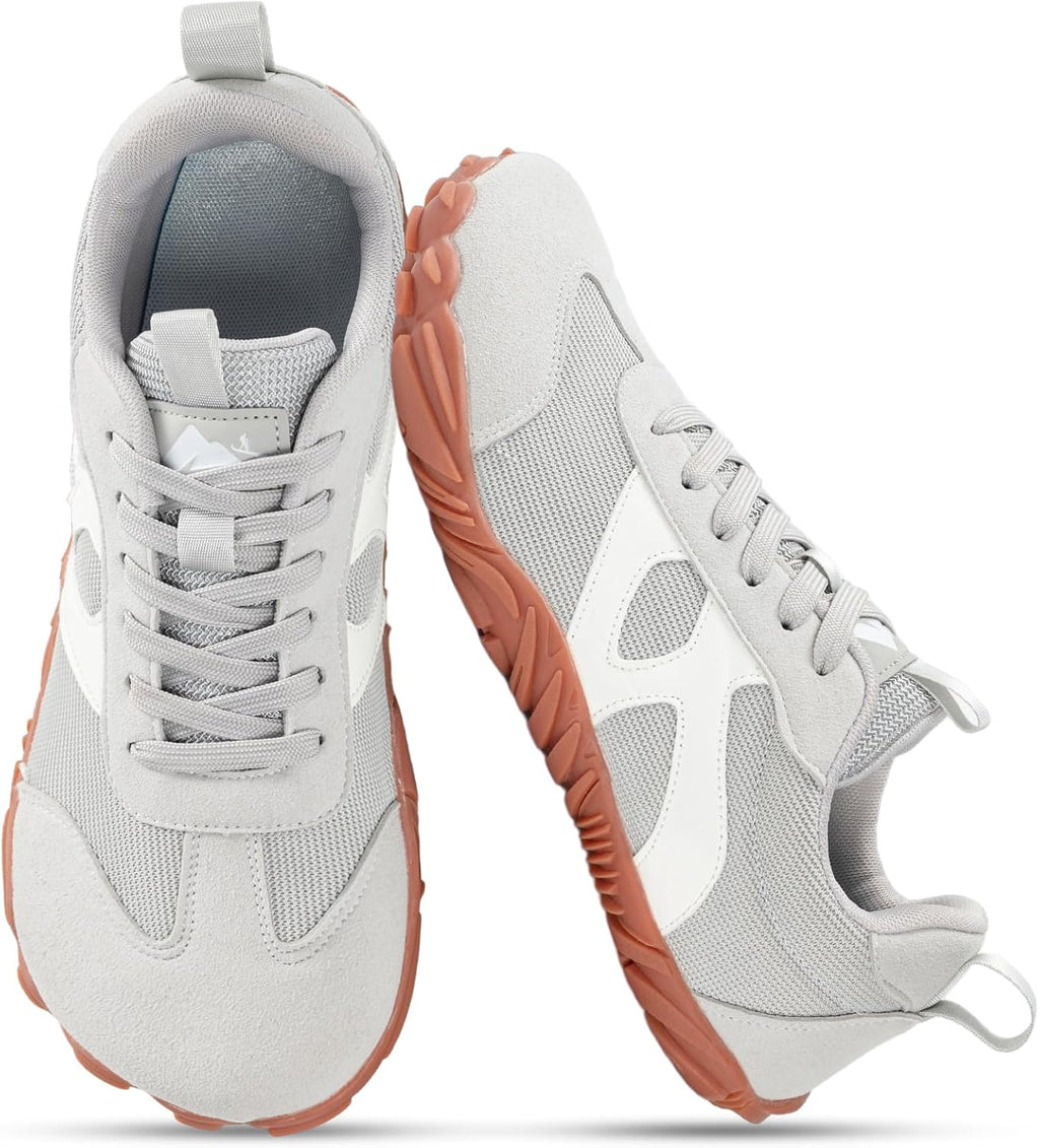 Unisex Zero Drop Barefoot Walking Sneakers - Wide Toe Box, Non-Slip Outsole for Travel, Workouts and Trail Days - 10 Wom