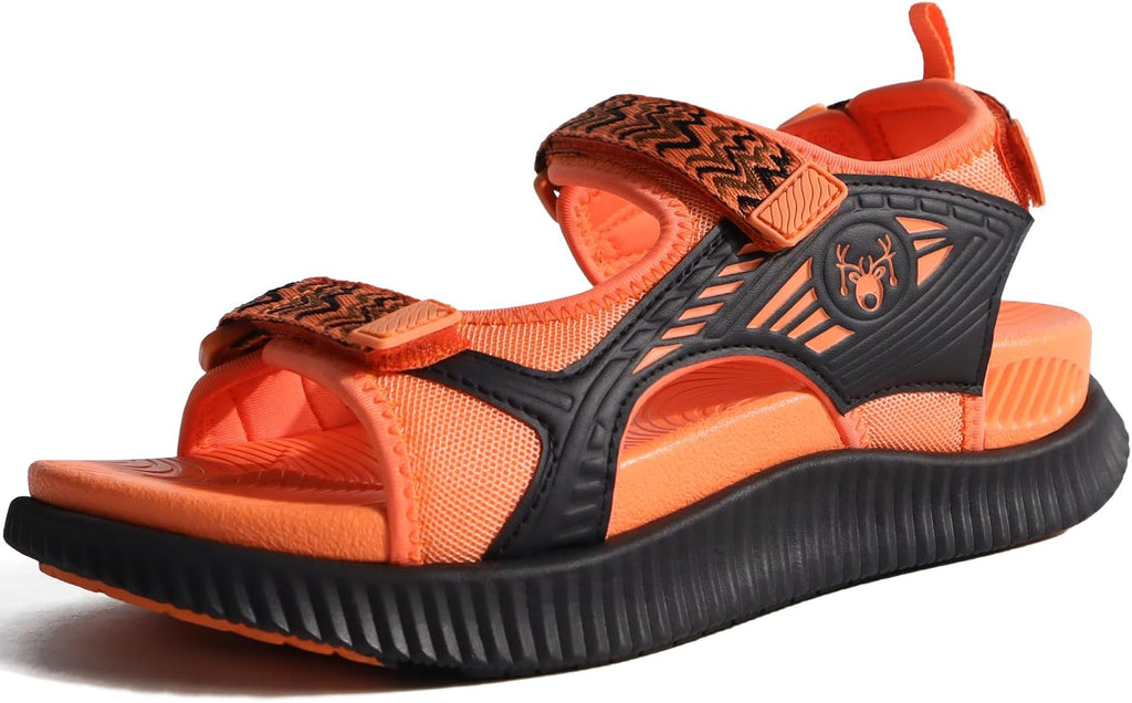 Women's Cushioned Orthopedic Walking Sandals - Arch Support, Adjustable Straps for Summer Hiking and Recovery Days - 6