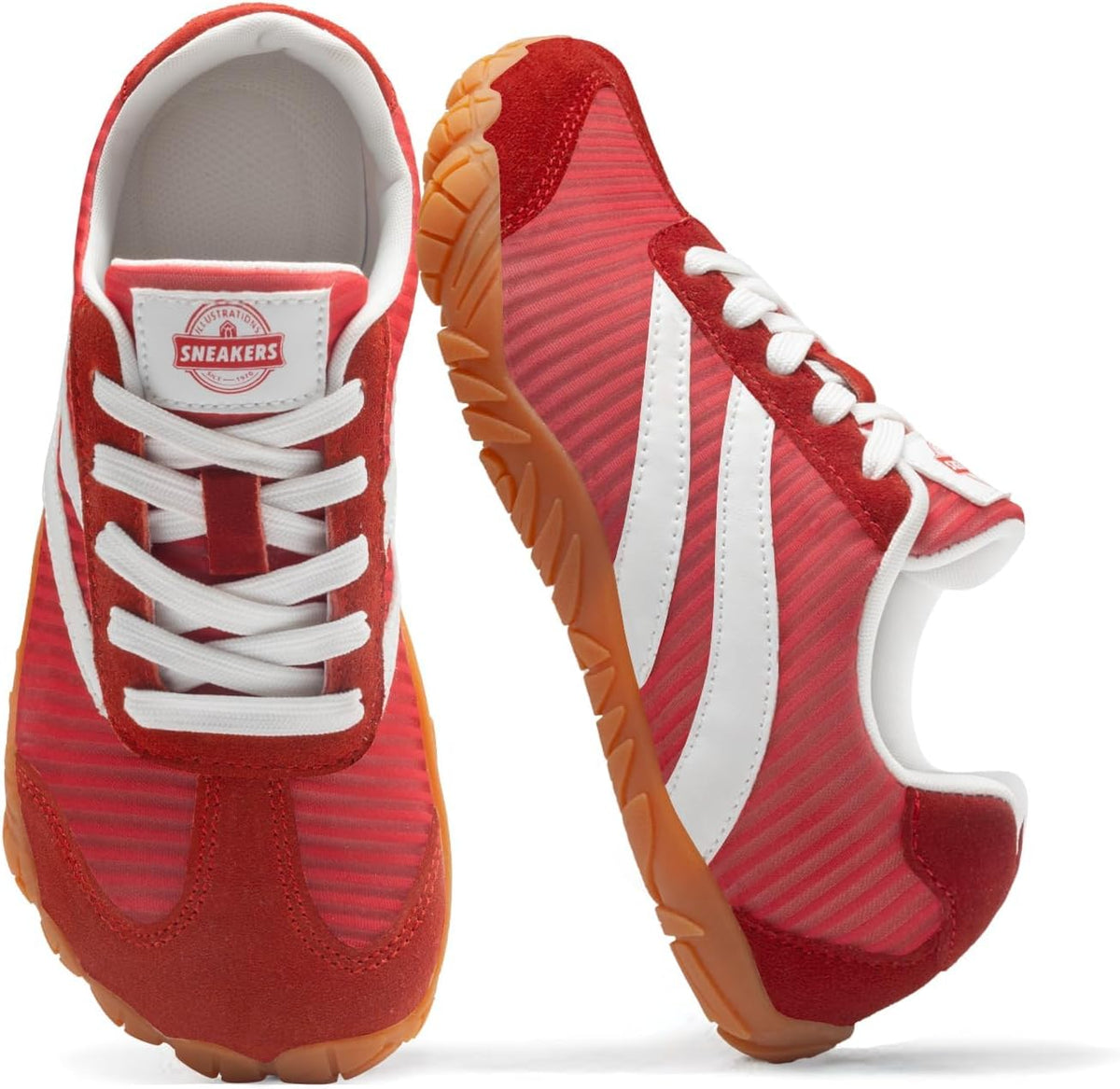 Unisex Wide Toe Box Barefoot Sneakers - Zero Drop Sole, Non-Slip Grip for Minimalist Trail Running and Walking - 8 Women