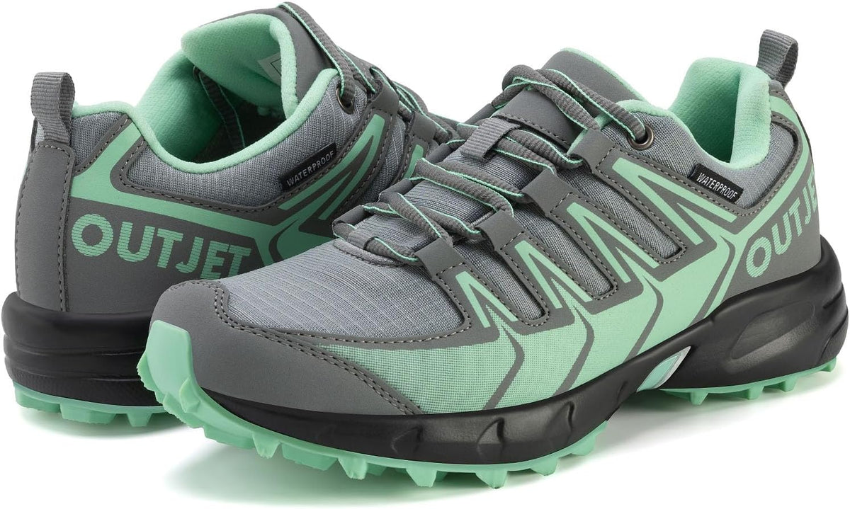 Women's Lightweight Waterproof Hiking Shoes - Cushioned Midsole, Non-Slip Outsole for Trails and Travel Walking — view 1