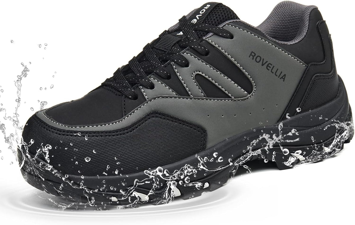 Women's Waterproof Hiking Sneakers - Non-Slip Grip, Ankle Support for Trekking, Trail Running and Daily Walking - 7 Wide