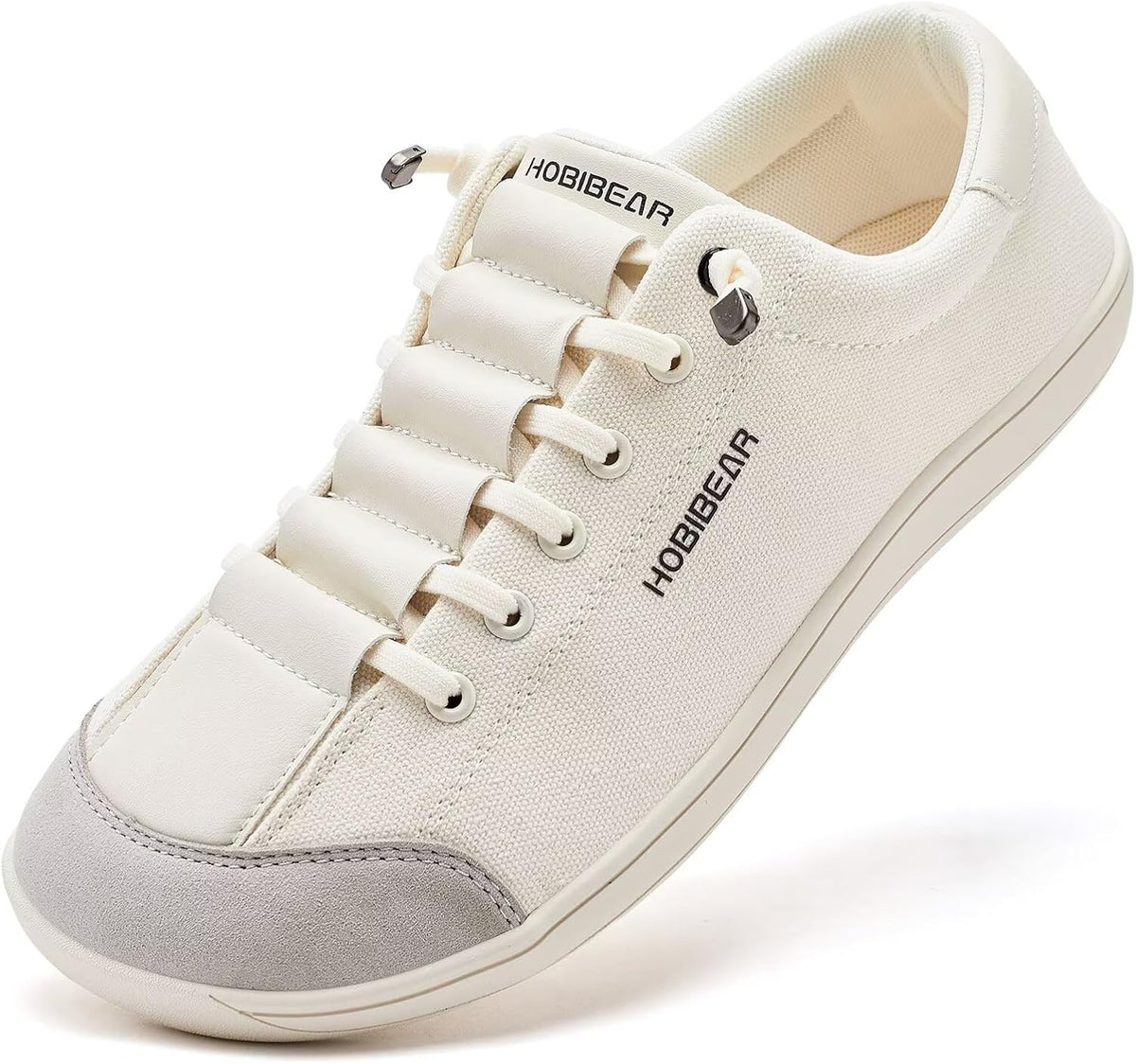 Unisex Canvas Barefoot Slip-On Shoes - Zero Drop Sole, Wide Width Fit for Everyday Minimalist Wear - 6 Wide Women/5 Wide