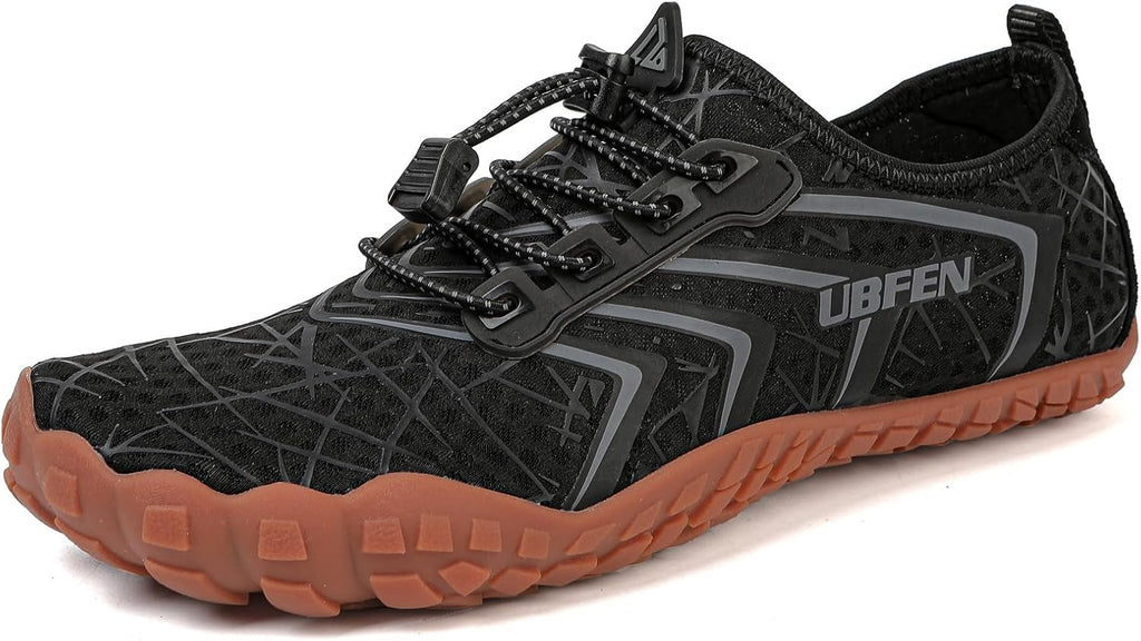 Unisex Quick Dry Water Shoes - Adjustable Bungee Lace, Flexible Rubber Sole for Beach, Pool and Kayaking Trips - 6 Women