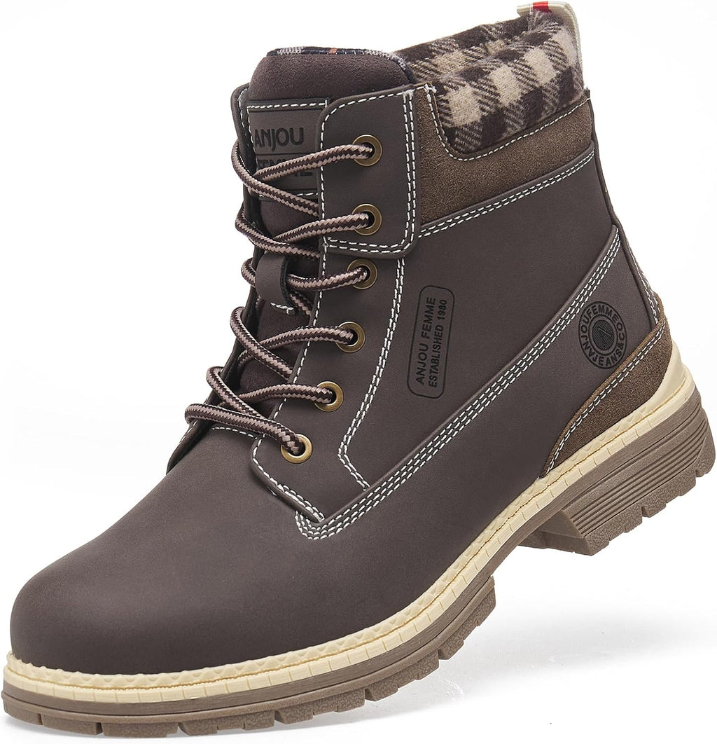 Women's Waterproof Ankle Hiking Boots - Lightweight Build, Winter Ready Fit for Trekking, Snow and Cold Walks - 6
