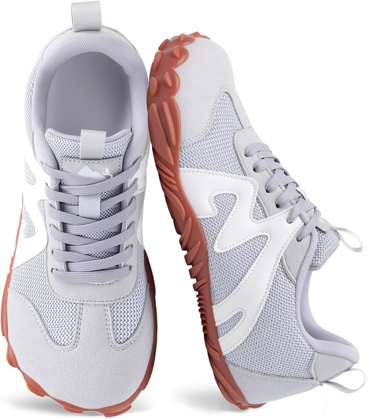 Unisex Zero Drop Barefoot Walking Sneakers - Wide Toe Box, Non-Slip Outsole for Travel, Workouts and Trail Days - 8 Wome
