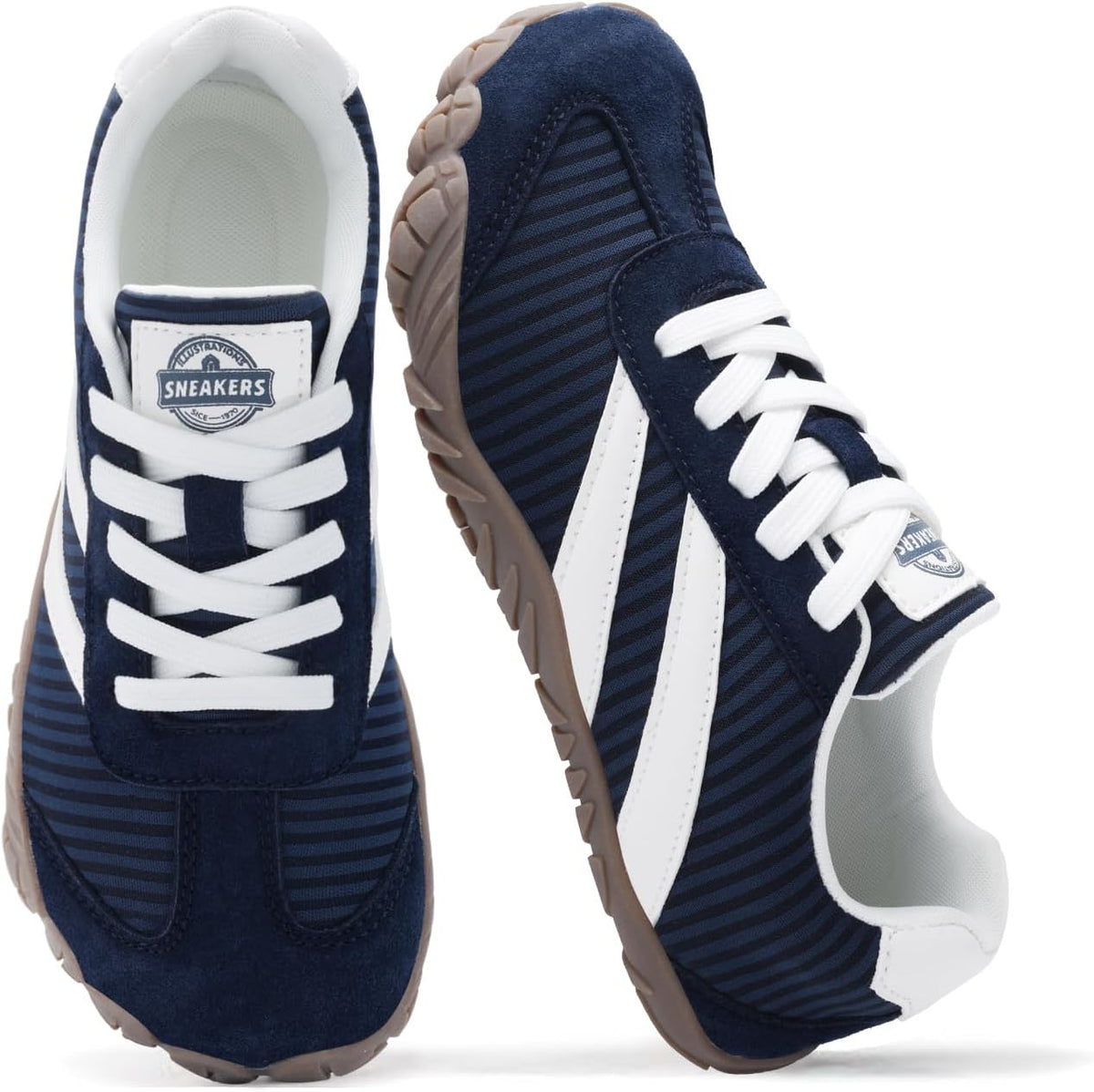 Unisex Wide Toe Box Barefoot Sneakers - Zero Drop Sole, Non-Slip Grip for Minimalist Trail Running and Walking - 8 Women