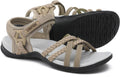 Women's Lightweight Hiking Water Sandals - Arch Support, Adjustable Straps for Beach, Camping and Vacation Walking - 7