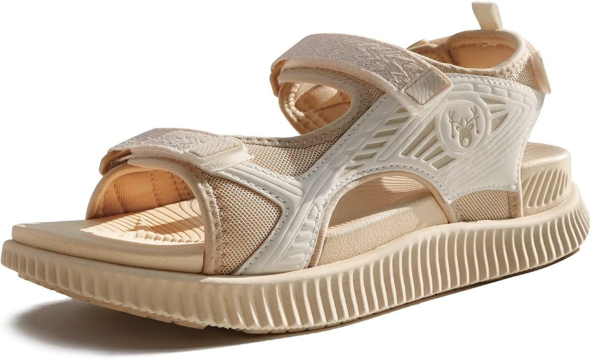 Women's Cushioned Orthopedic Walking Sandals - Arch Support, Adjustable Straps for Summer Hiking and Recovery Days - 7