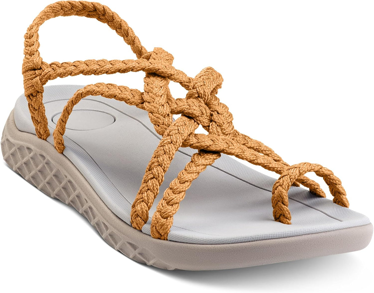 Women's Strappy Walking and Hiking Sandals - Arch Support, Waterproof Straps for Summer Beach and Travel Days — view 5
