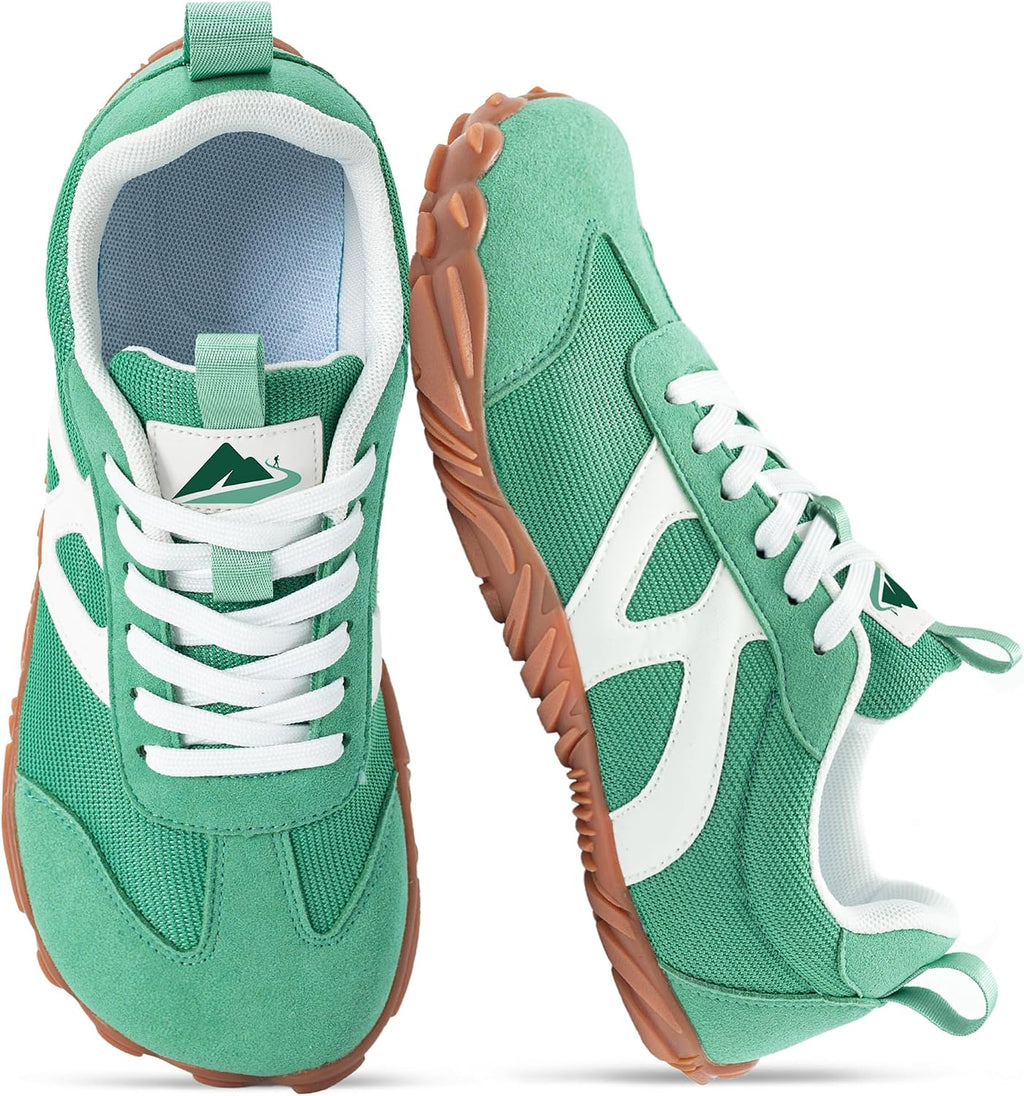 Unisex Zero Drop Barefoot Walking Sneakers - Wide Toe Box, Non-Slip Outsole for Travel, Workouts and Trail Days - 8 Wome