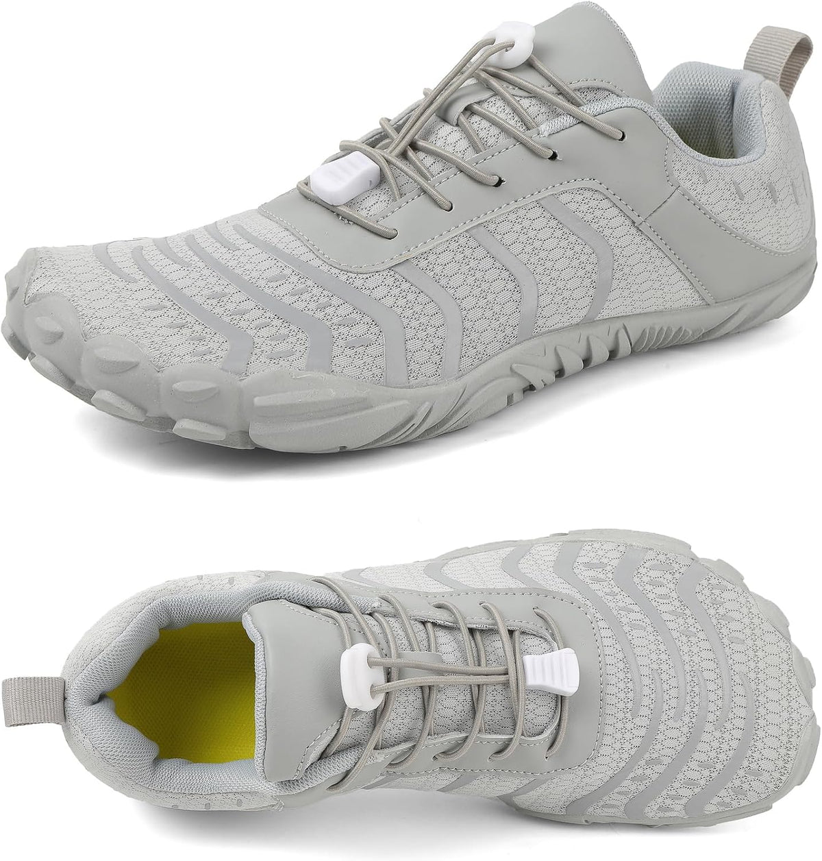 Unisex Minimalist Barefoot Cross-Trainers - Zero Drop Flat Sole, Wide Toe Box for Lifting, Hiking and Walking - 7 Women/