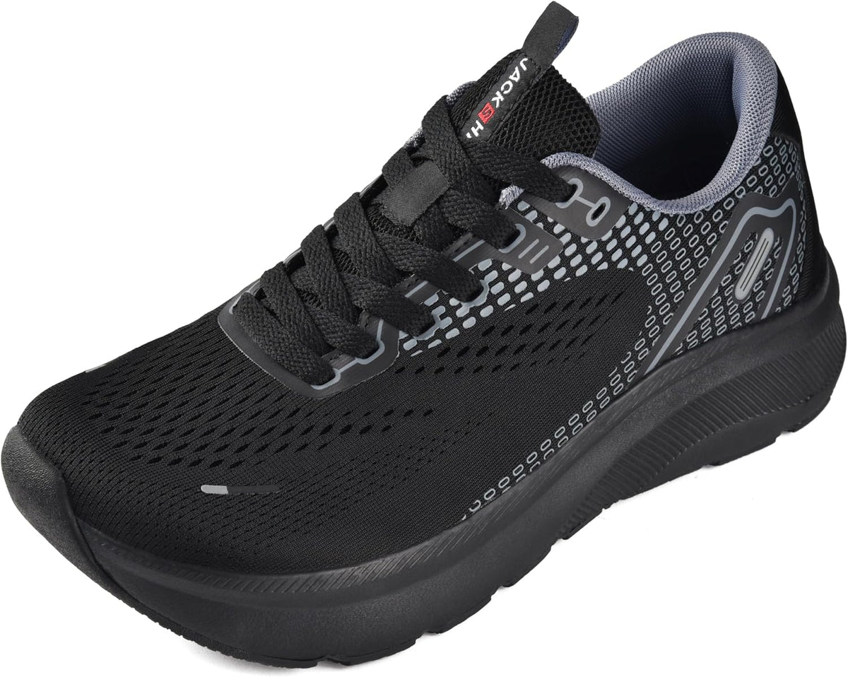 Women's Wide Toe Box Sneakers - Zero Drop Platform, Arch Support and Thick Cushioned Sole for Gym and Walking - 6 Wide